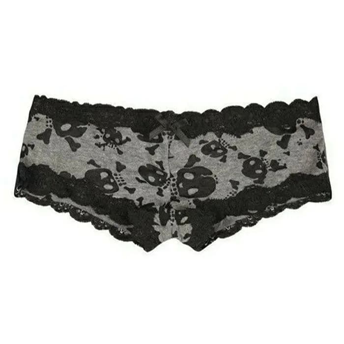 Skull Print Lace Panty — view 1 Skull Print Lace Panty — view 1