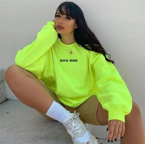 Neon Sweatshirt Green — view 3 Neon Sweatshirt Green — view 3