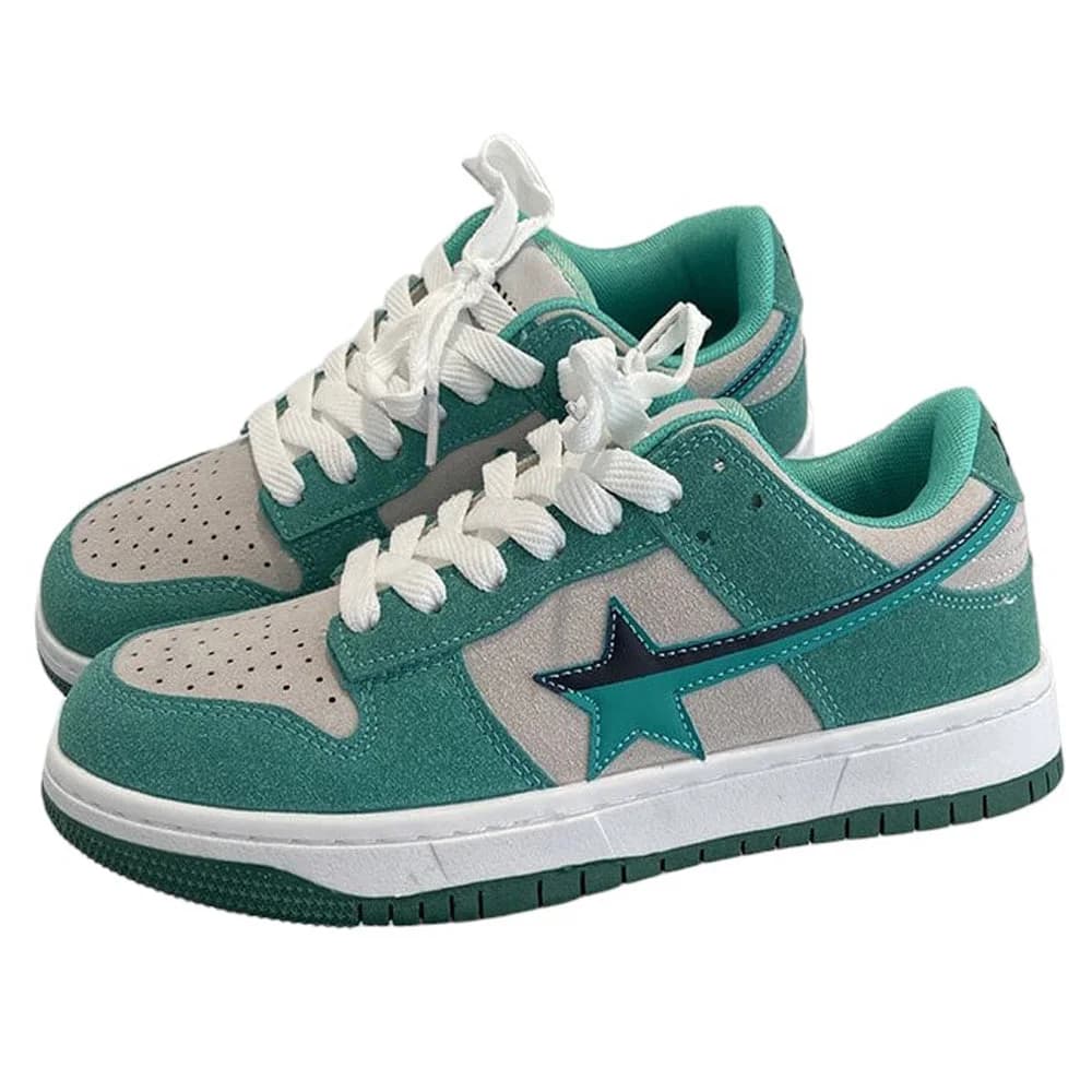 Mint Green Star Sneakers — view 3 Mint Green Star Sneakers — view 3