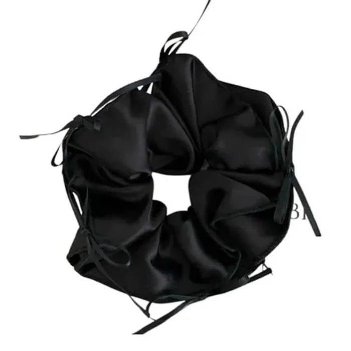 Balletcore Satin Scrunchie — view 2 Balletcore Satin Scrunchie — view 2