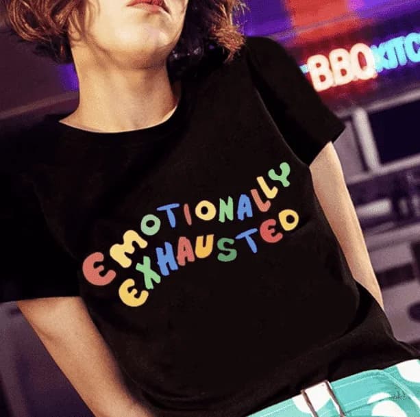Emotionally Exhausted Tee — view 2 Emotionally Exhausted Tee — view 2