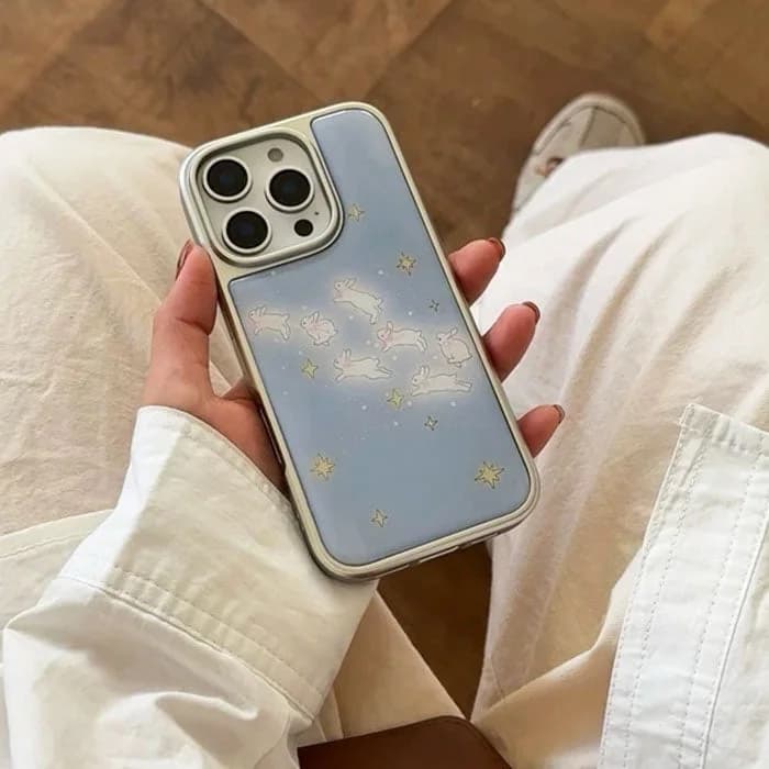 Bunny & Stars iPhone Case — view 2 Bunny & Stars iPhone Case — view 2