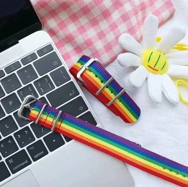 Classic Rainbow Strap Bracelet — view 1 Classic Rainbow Strap Bracelet — view 1