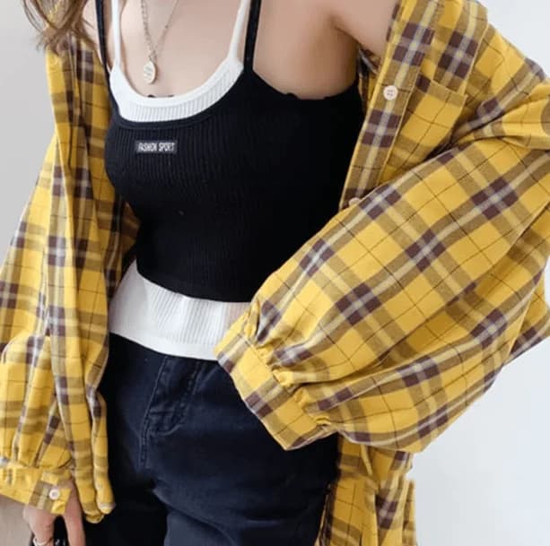 Preppy Plaid Shirt — view 2 Preppy Plaid Shirt — view 2