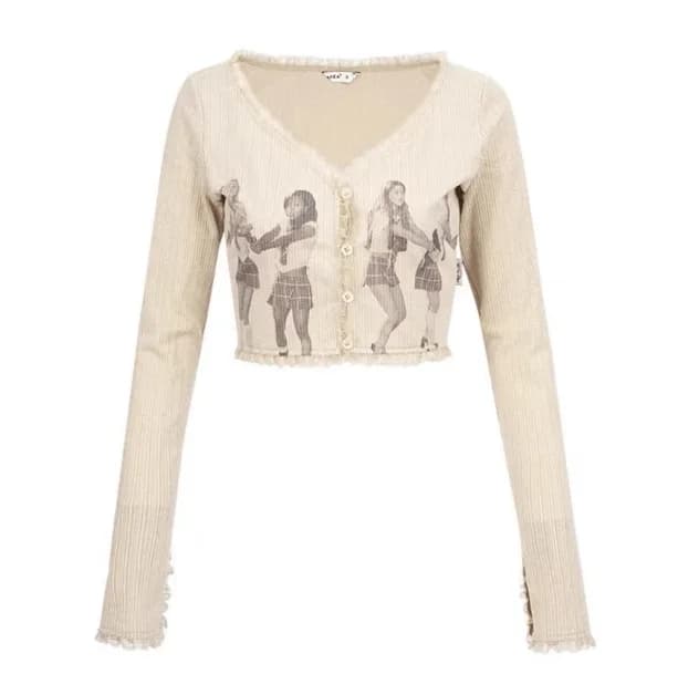 Vintage Preppy Long Sleeve Top — view 1 Vintage Preppy Long Sleeve Top — view 1