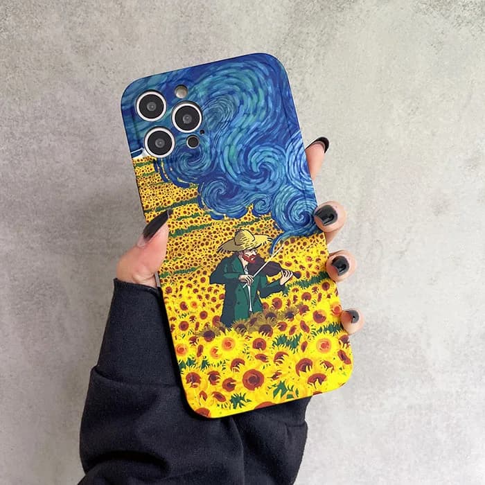 Van Gogh Sunflowers iPhone Case — view 2 Van Gogh Sunflowers iPhone Case — view 2