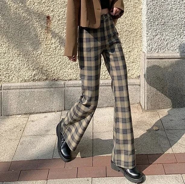 Dark Academia Plaid Pants — view 1 Dark Academia Plaid Pants — view 1
