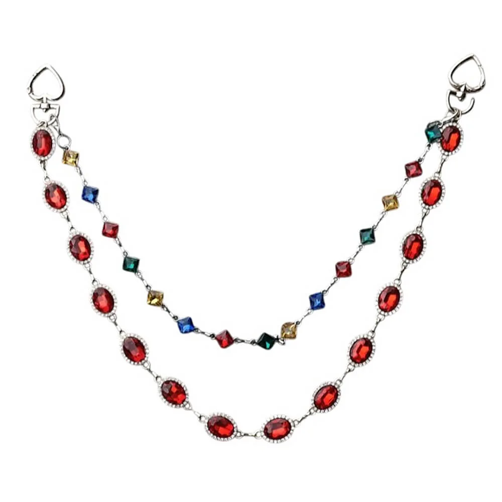 Y2K Colorful Gem Jeans Chain — view 1 Y2K Colorful Gem Jeans Chain — view 1