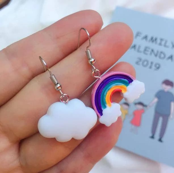 Rainbow & The Cloud Earrings — view 2 Rainbow & The Cloud Earrings — view 2