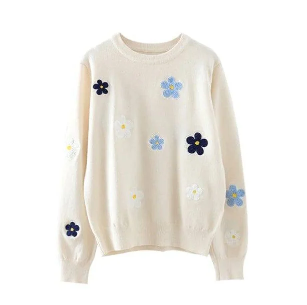 Embroidered Floral Sweater — view 1 Embroidered Floral Sweater — view 1