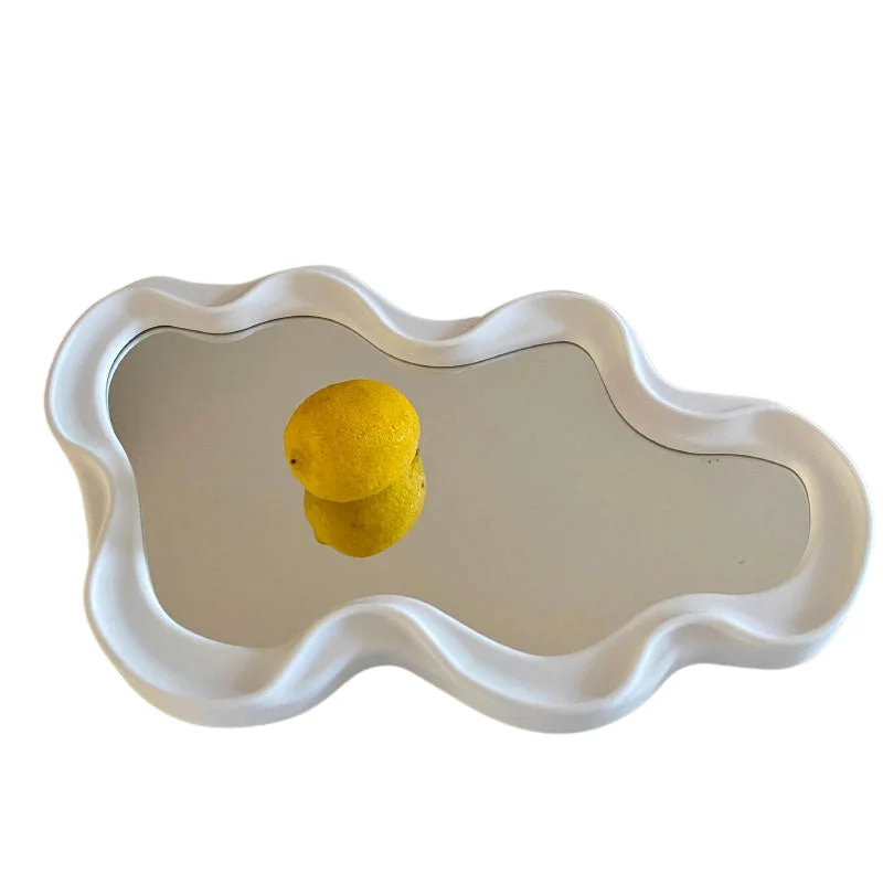 Asymmetrical Aesthetic Wavy Mirror — view 1 Asymmetrical Aesthetic Wavy Mirror — view 1