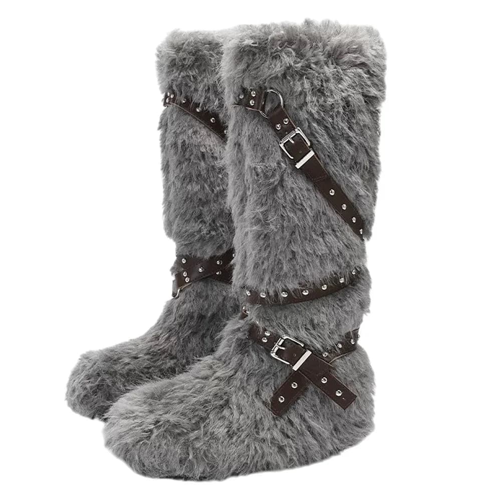 Moon Walk Furry Boots — view 2 Moon Walk Furry Boots — view 2