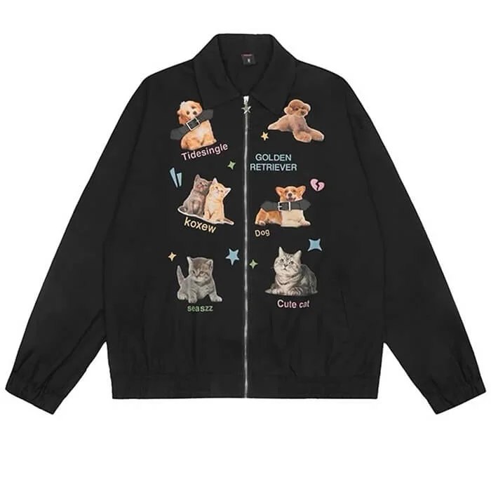 Paws Pet Graphic Jacket — view 1 Paws Pet Graphic Jacket — view 1