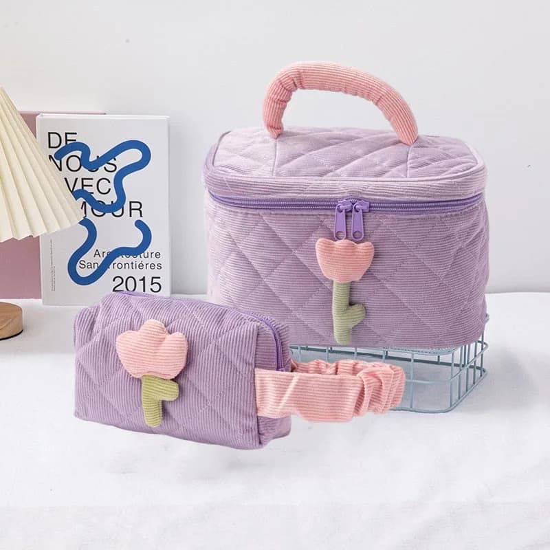 Flower Makeup Bag — view 3 Flower Makeup Bag — view 3