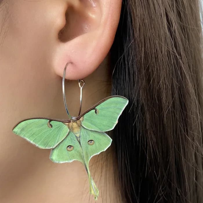 Fairycore Butterfly Earrings — view 2 Fairycore Butterfly Earrings — view 2