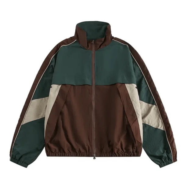 Brown 90s Windbreaker — view 1 Brown 90s Windbreaker — view 1