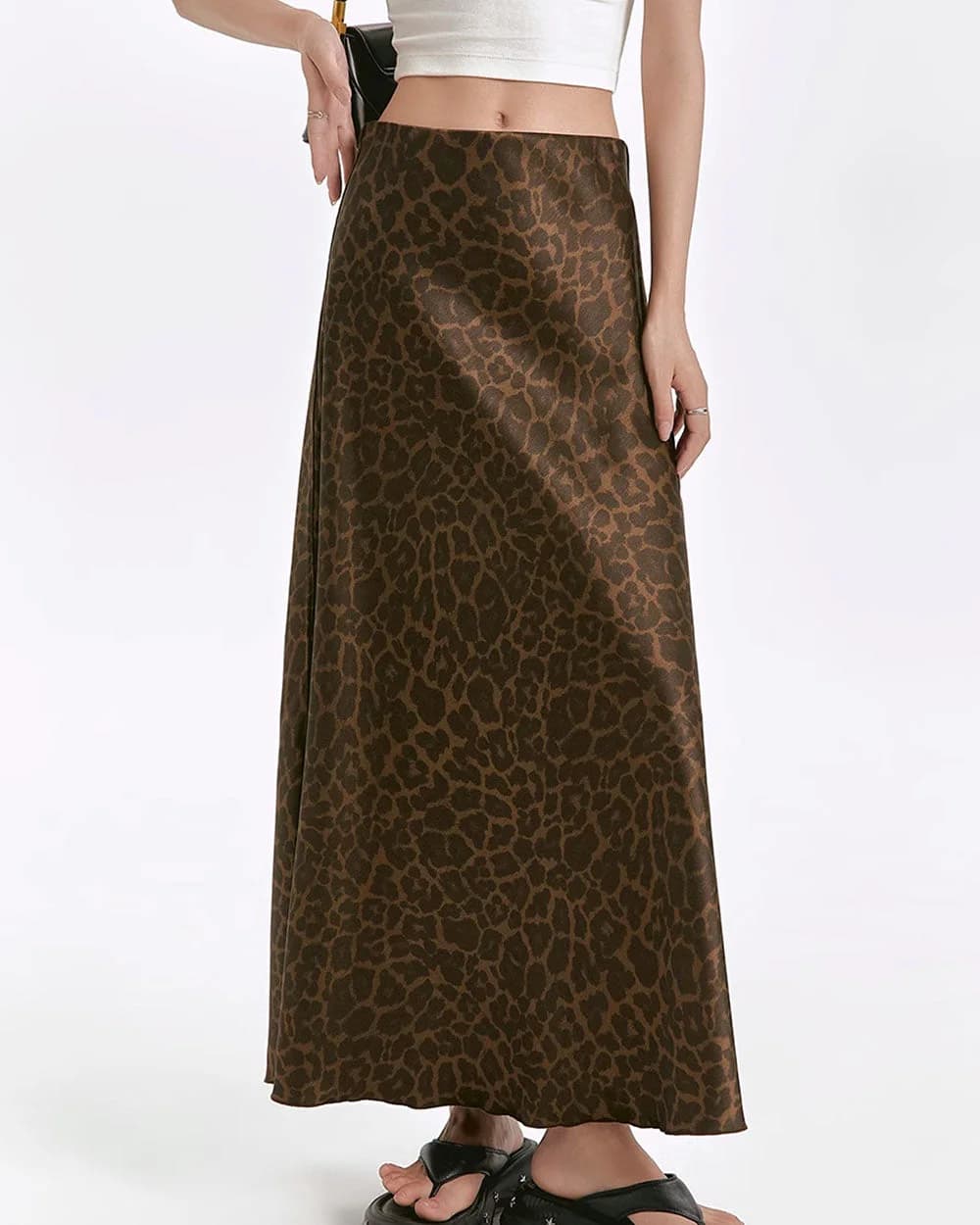 Wild Thing Leopard Maxi Skirt — view 2 Wild Thing Leopard Maxi Skirt — view 2
