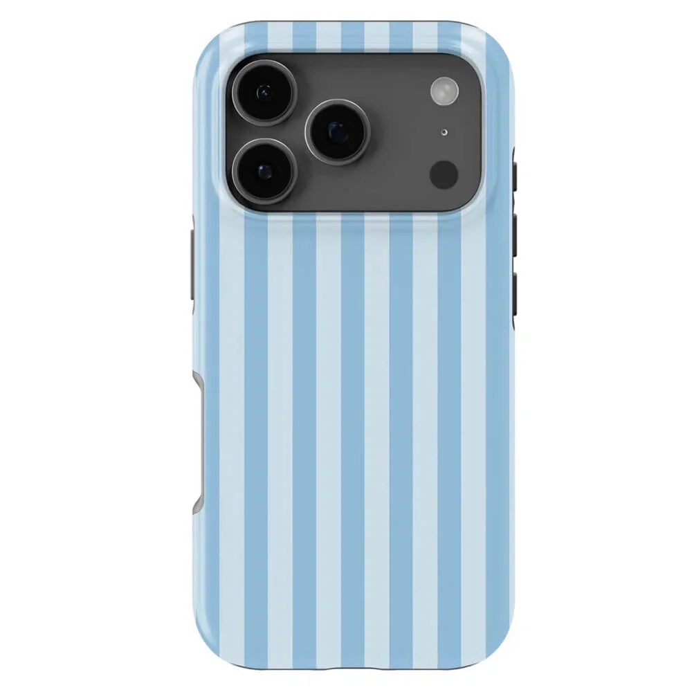 Blue Striped iPhone Case — view 1 Blue Striped iPhone Case — view 1