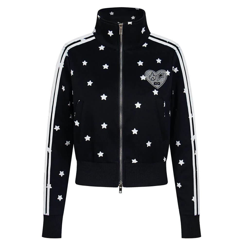 Star Girl Side Stripe Zip Sweatshirt — view 1 Star Girl Side Stripe Zip Sweatshirt — view 1