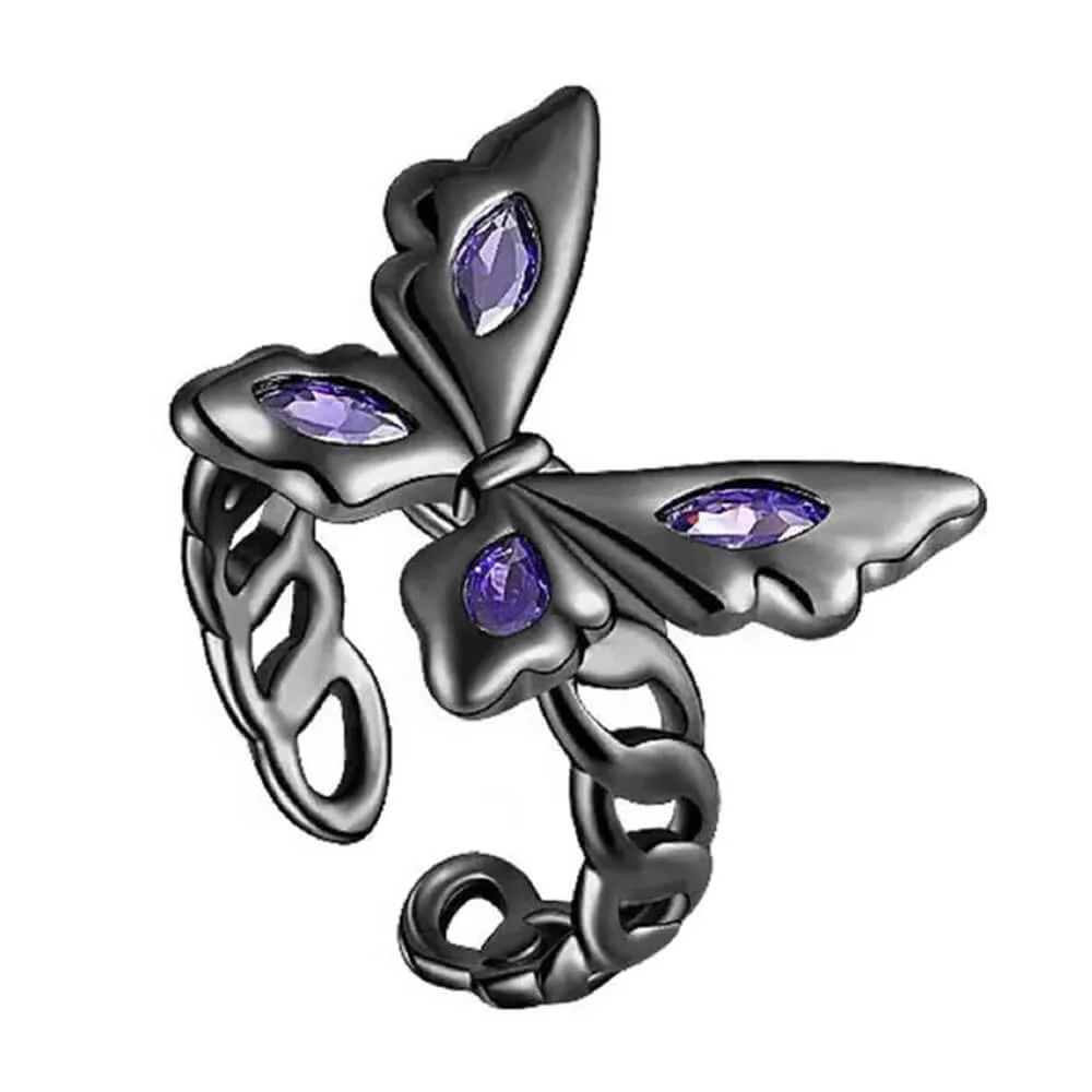 Fairy Grunge Butterfly Ring — view 2 Fairy Grunge Butterfly Ring — view 2