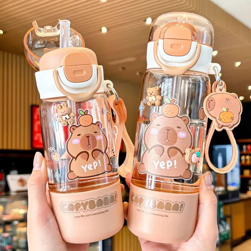 Cute Capybara Water Bottles — view 2 Cute Capybara Water Bottles — view 2