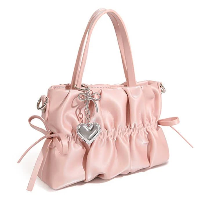 Hopeless Romantic Pink Heart Bag — view 2 Hopeless Romantic Pink Heart Bag — view 2