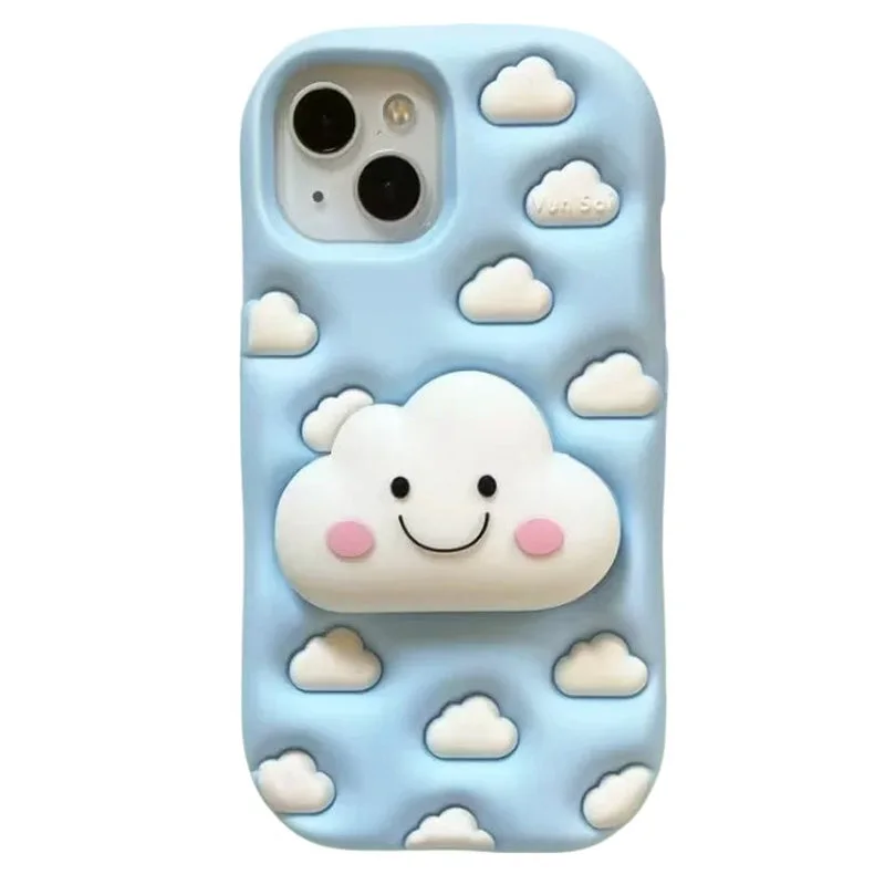 Puffy Clouds iPhone Case — view 1 Puffy Clouds iPhone Case — view 1