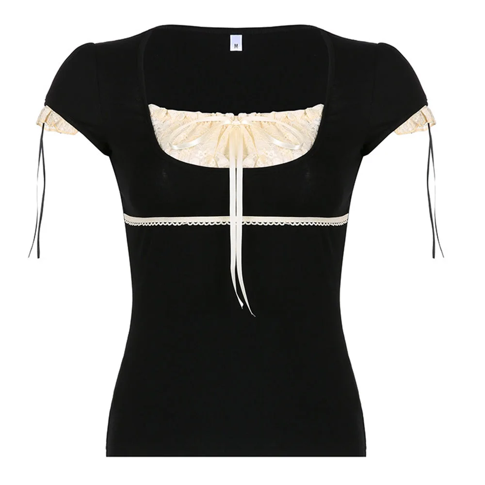 Coquette Aesthetic Ruched Top — view 1 Coquette Aesthetic Ruched Top — view 1