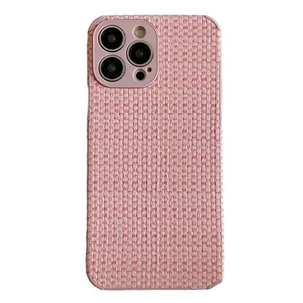 Barbiecore Tweed IPhone Case — view 1 Barbiecore Tweed IPhone Case — view 1