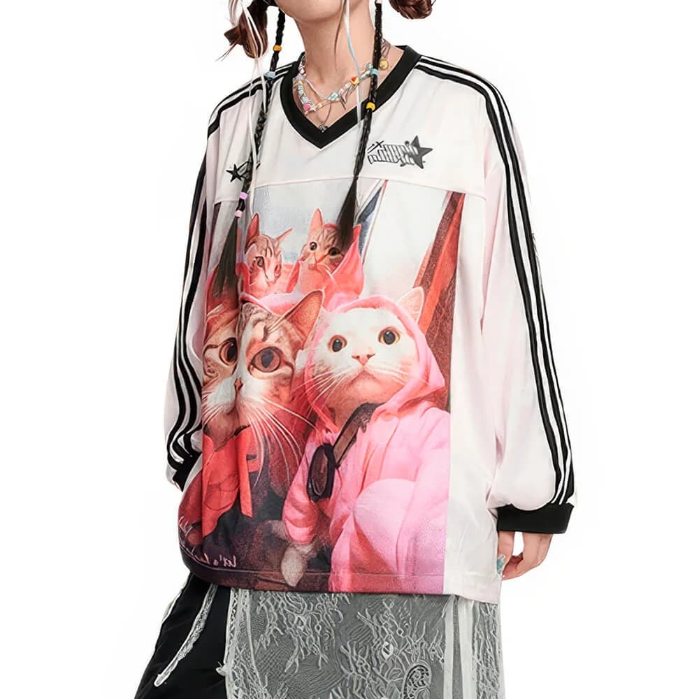 Blokette Aesthetic Cat Long Sleeve — view 1 Blokette Aesthetic Cat Long Sleeve — view 1