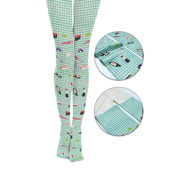 Kawaii Print Tights — view 2 Kawaii Print Tights — view 2