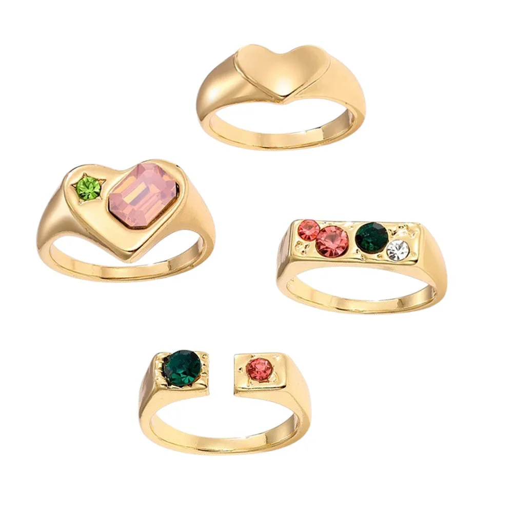 Charm School Aesthetic Ring Set — view 2 Charm School Aesthetic Ring Set — view 2