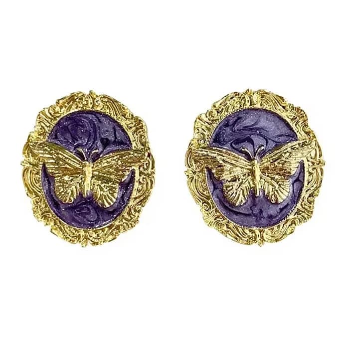 Vintage Style Butterfly Earrings — view 1 Vintage Style Butterfly Earrings — view 1