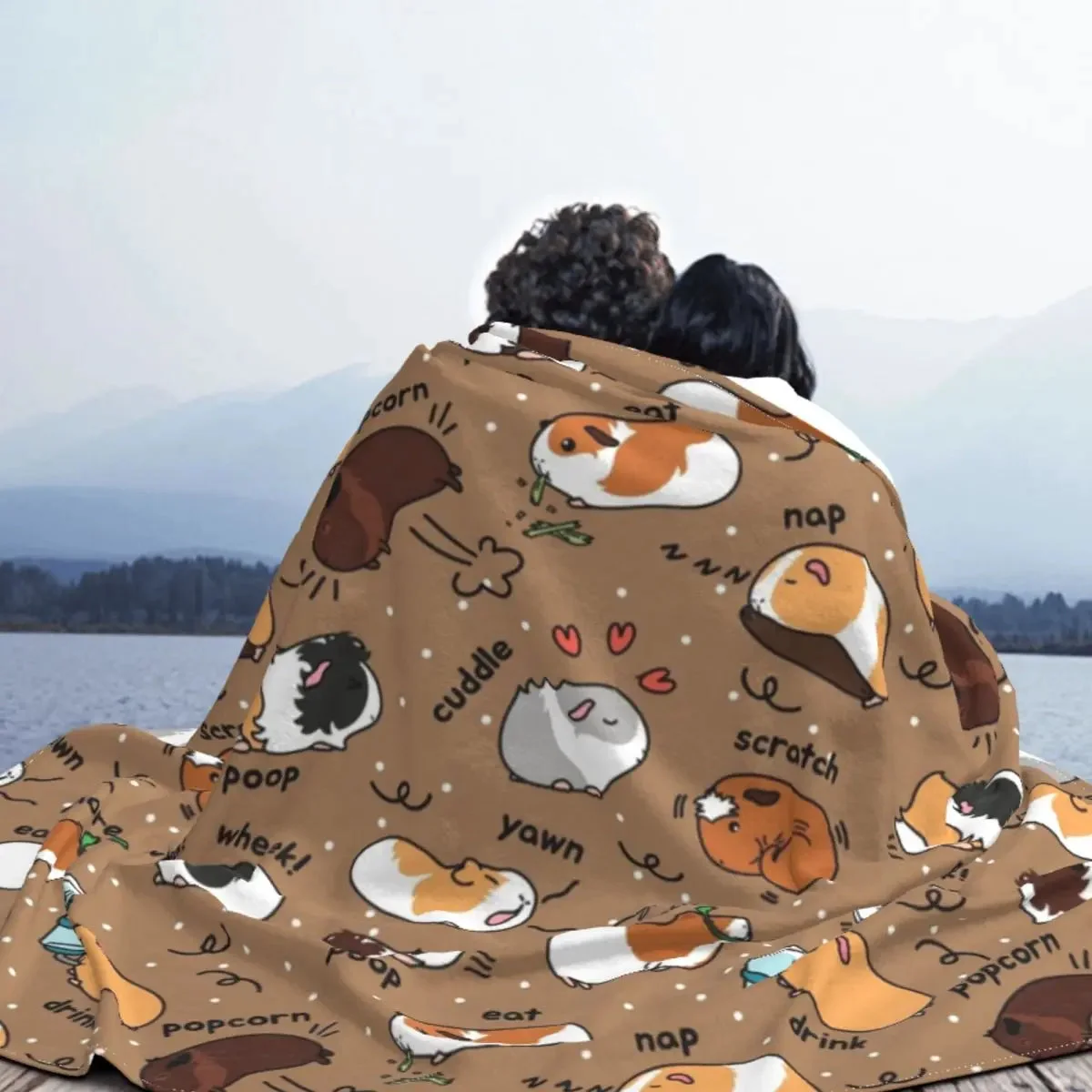 Guinea Pig Throw Blanket — view 2 Guinea Pig Throw Blanket — view 2