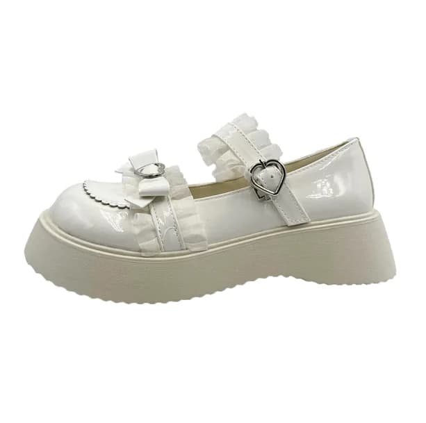Heart Buckled Platform Shoes — view 2 Heart Buckled Platform Shoes — view 2