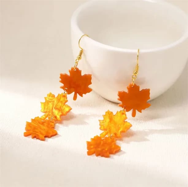 Autumn Leaves Earrings — view 2 Autumn Leaves Earrings — view 2