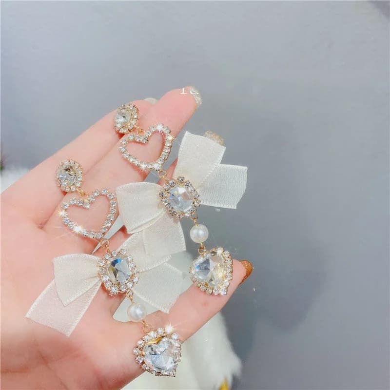 Cascading Bow Earrings — view 1 Cascading Bow Earrings — view 1