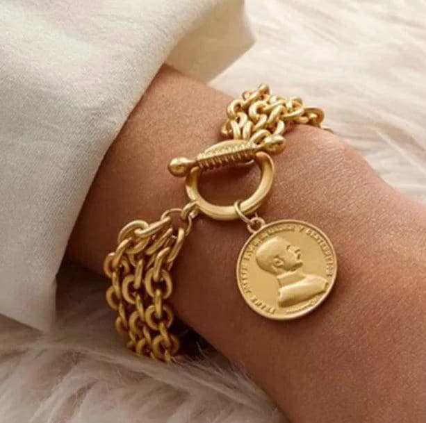 Vintage Coin Bracelet — view 1 Vintage Coin Bracelet — view 1