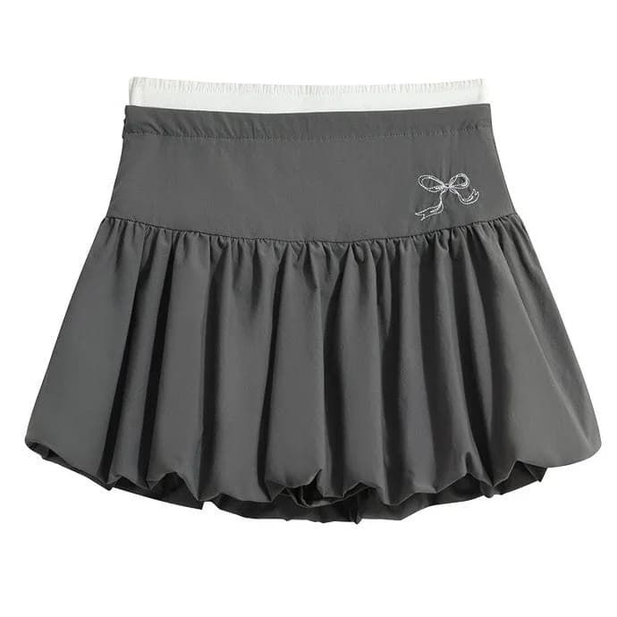 Coquette Aesthetic Balloon Mini Skirt — view 1 Coquette Aesthetic Balloon Mini Skirt — view 1