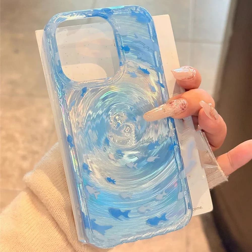 Aesthetic Ocean Wave iPhone Case — view 2 Aesthetic Ocean Wave iPhone Case — view 2