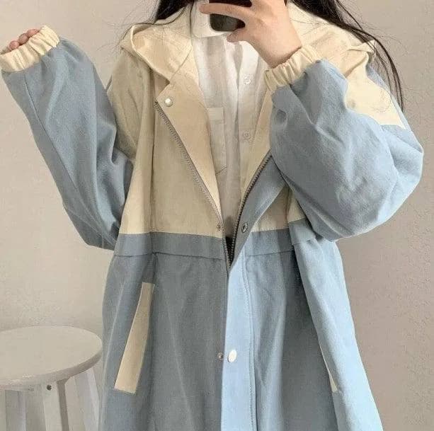 Blue Sky Aesthetic Rain Jacket — view 2 Blue Sky Aesthetic Rain Jacket — view 2