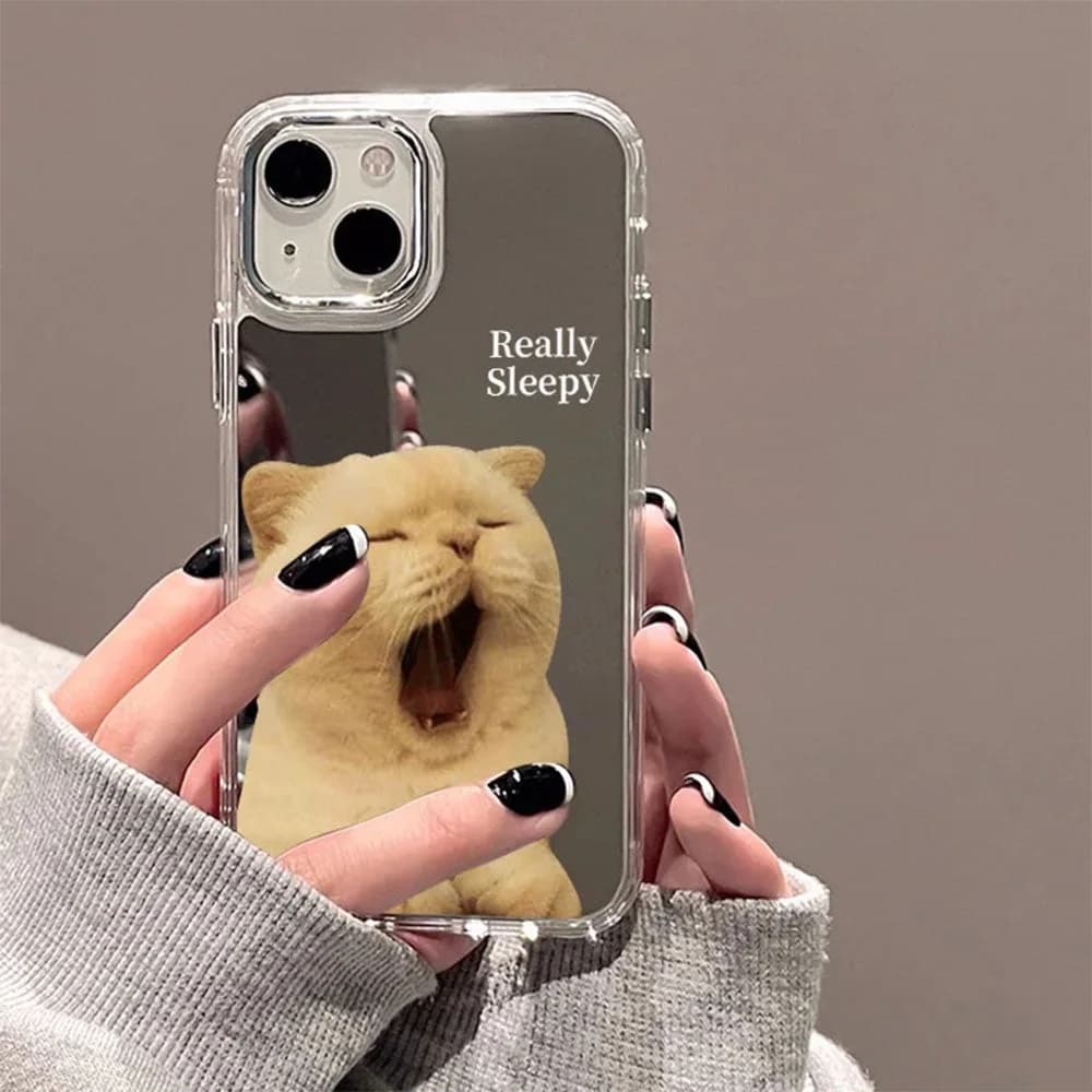 Really Sleepy Cat iPhone Case — view 2 Really Sleepy Cat iPhone Case — view 2