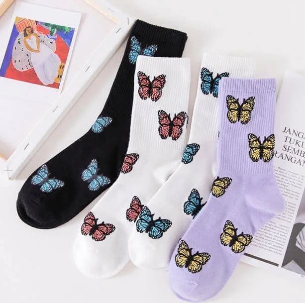 Butterfly Socks — view 2 Butterfly Socks — view 2