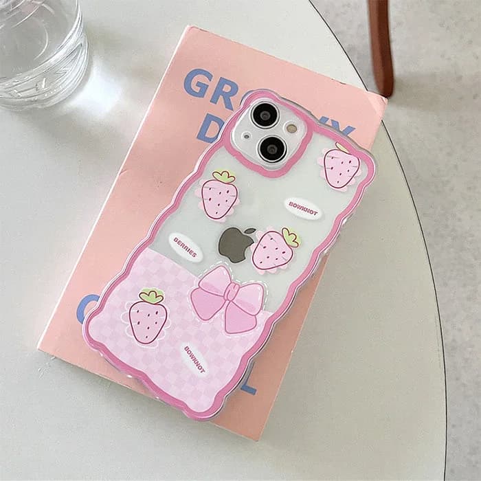 Strawberry Wave iPhone Case — view 2 Strawberry Wave iPhone Case — view 2