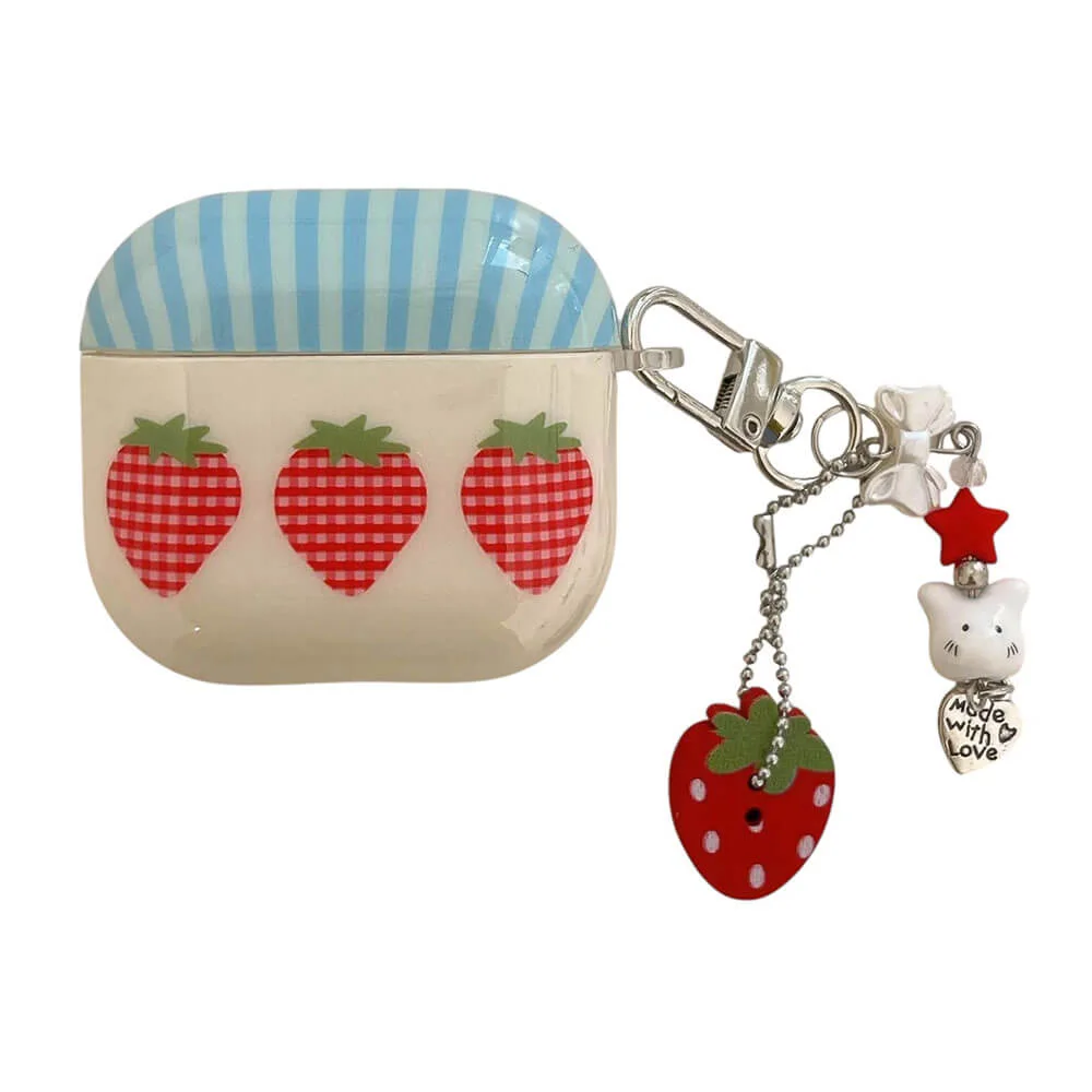 Cottagecore Strawberry AirPods Case — view 1 Cottagecore Strawberry AirPods Case — view 1