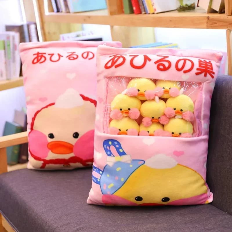 Ducky Plushies in a Pillow — view 2 Ducky Plushies in a Pillow — view 2