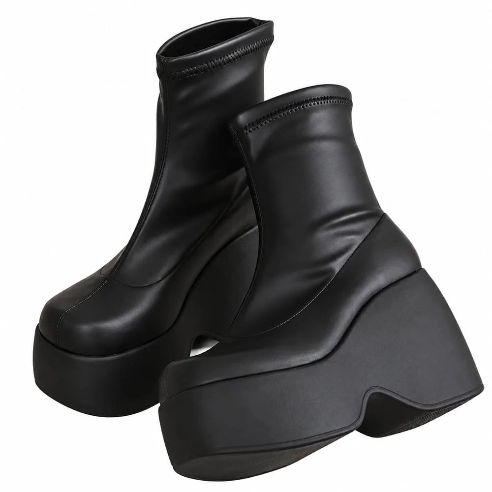 No Apologies Chunky Platform Boots — view 1 No Apologies Chunky Platform Boots — view 1