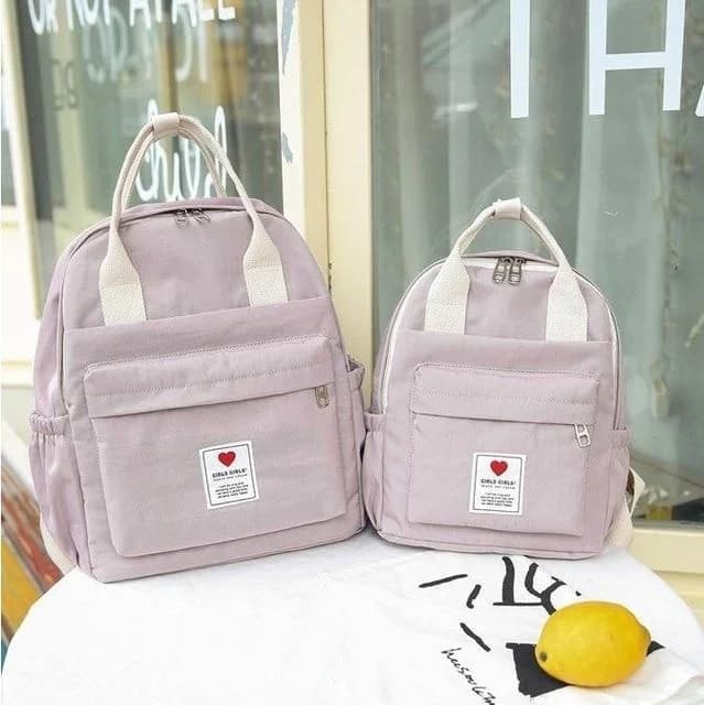 Heart Pastel School Backpack — view 3 Heart Pastel School Backpack — view 3