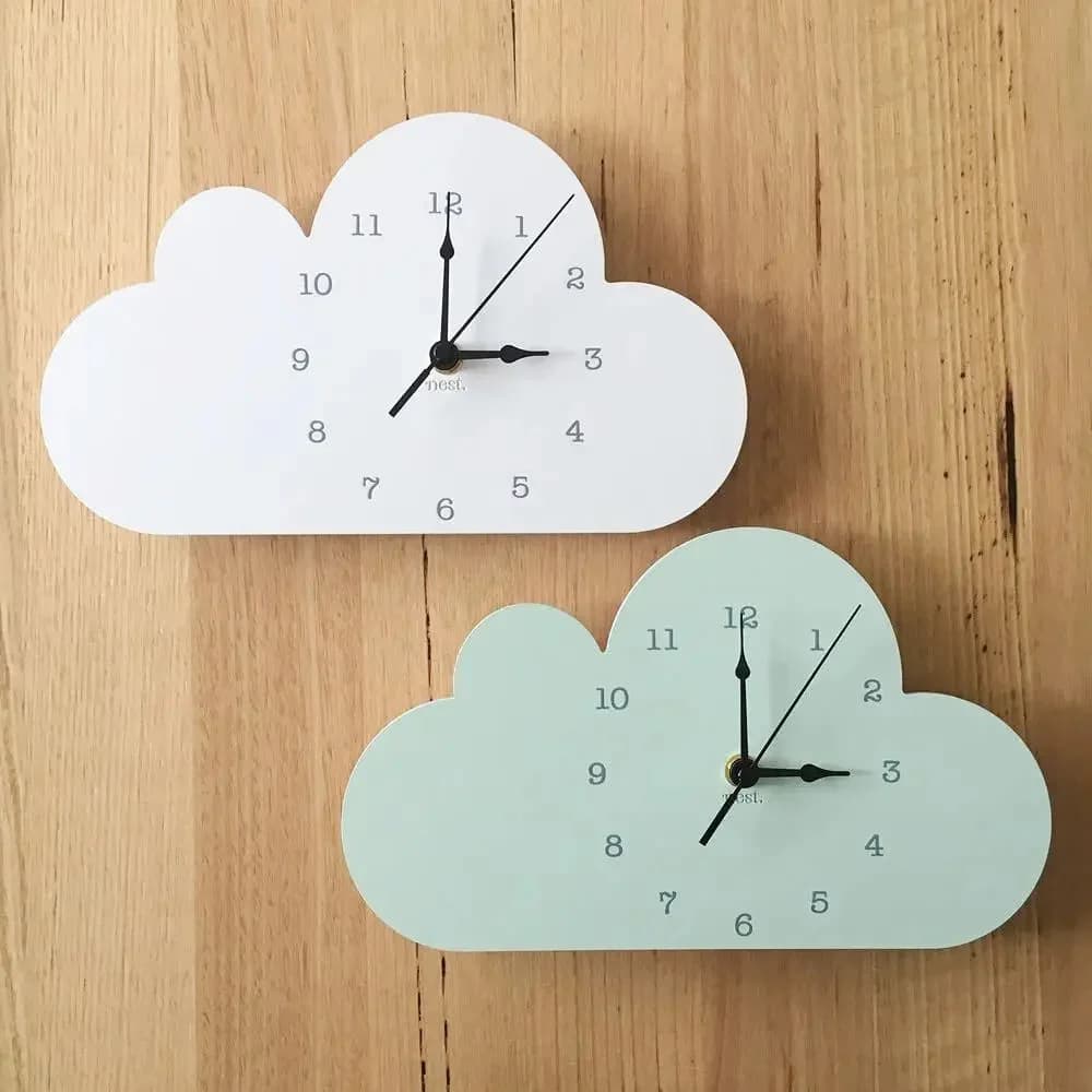 Cloud-Shaped Wall Clock — view 1 Cloud-Shaped Wall Clock — view 1