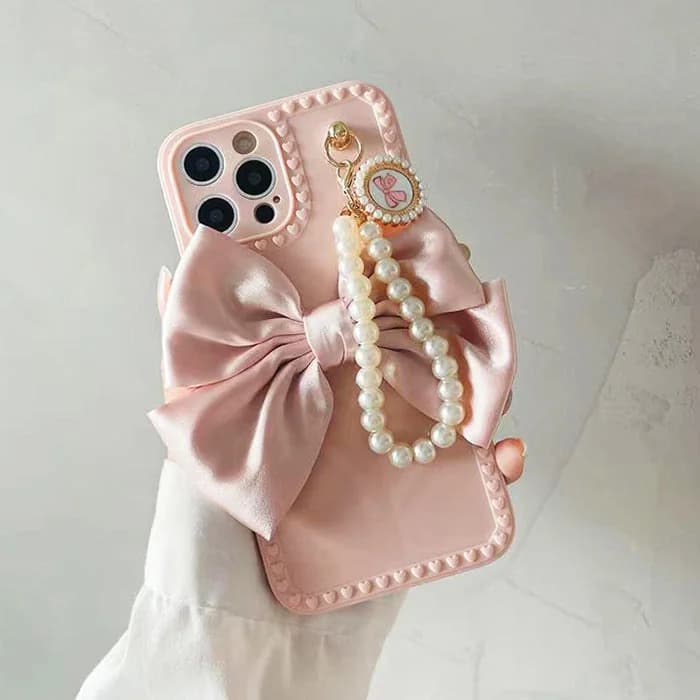 Bow Pearl iPhone Case — view 2 Bow Pearl iPhone Case — view 2